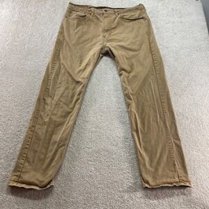 Levis 541 Athletic Taper Pants Mens 36x32 Brown Tan Cotton Blend Stretch